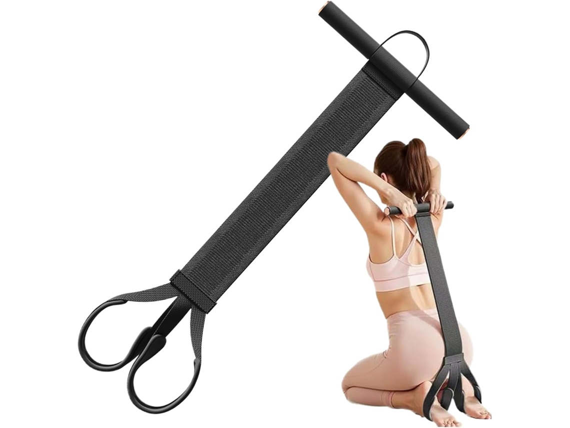 Faixa Elástica De Resistência Para Pedal 54kg 120lb Multifuncional Ideal Treinamento Força, Yoga, Pilates