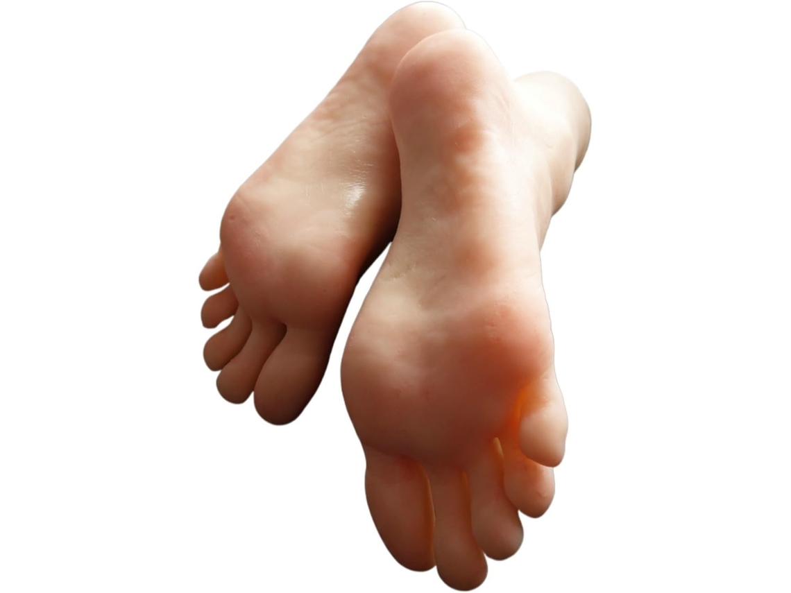 Manequim de Pé de Silicone, Modelo de Meia, Unhas Postiças para Mulheres e Homens, Osso SFUSHOS