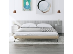 Bed Headboard With Cabinet, Bed Headboards With Cabinets Vidaxl Cinzeto Madeira Processada (n/a)