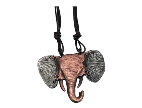 Pendente ANJU Cabeça de Elefante (Estanho - Bronze - Único)