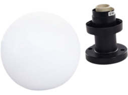 Poste de Luz Externo para Pátio e Jardim, com Esfera Decorativa de 50 Mm e Suporte de 95 Mm. SFUSHOS
