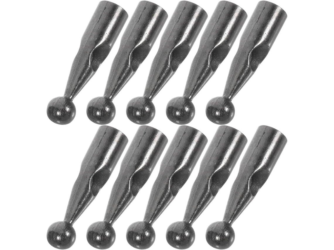 Kit de 10 Contas Metálicas para Reparo de Guarda chuvas Dobráveis, Peças de Reposição para Hastes, Duráveis e Pretas, CHABERLU