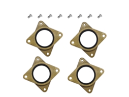 4pcs Amortecedor De Vibração Motor Passo Nema 17 Com Parafusos M3 Para Ender 3 Cr-10 Impressora 3d