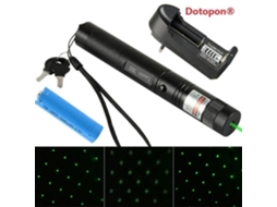 TH Dotopon® Laser Pointers 303 Green Laser Pointer Pen 532nm Foco ajustável com carregador Bateria S/MARCA