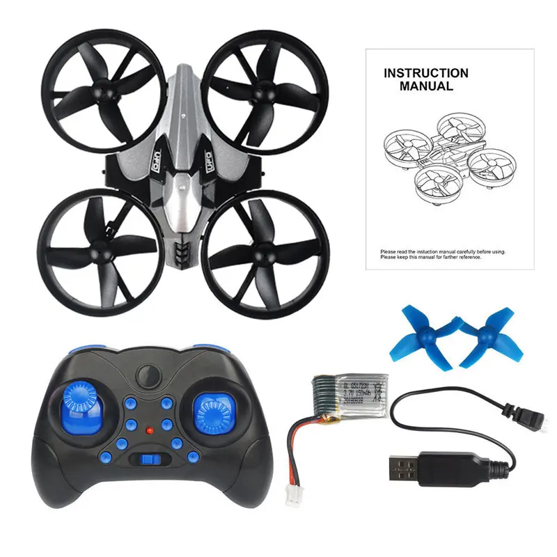 Mini Drone Controlado Remotamente, Quadricóptero Controlado Manualmente