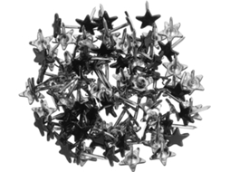 Alfinetes decorativos em formato de estrela, em metal marrom, da Villcase, pacote com 300 unidades.