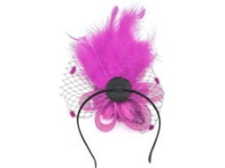 Presilha de Cabelo Vintage com Pena e Flor Feita À Mão, Ideal para Mulheres. Acessório Perfeito para Festas Dos Anos 80. SFUSHOS