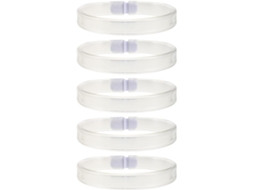 Pulseira Tubular Amarela Para Identificação Hospitalar, Pacote Com 5 Unidades