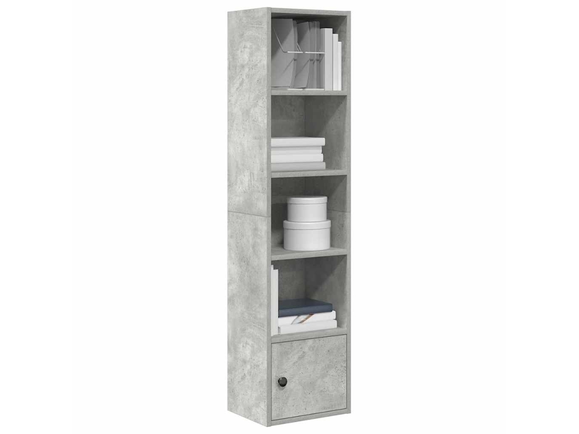 Vidaxl Estante 31x24x127 Cm Derivados De Madeira Cinzento Cimento