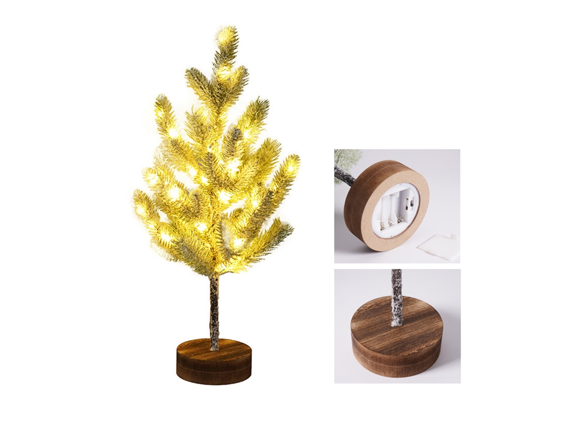 Árvore De Natal Led Com Iluminação E Agulhas De Cedro