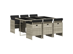 Garden Dining Set, Garden Dining Sets Vidaxl Cinzeto Rattan / Vime (n/a)