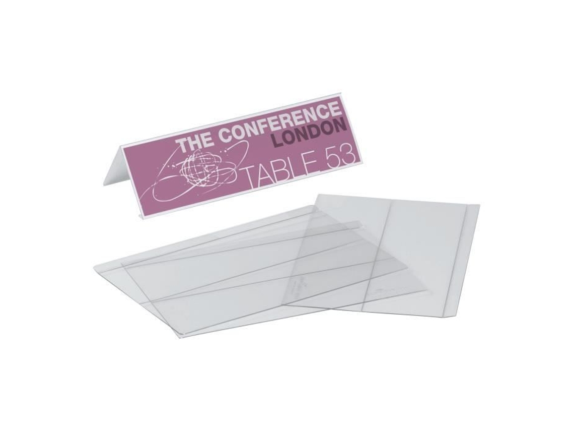 Durável Crachá Escritório para 61 X 210 Mm Transparente Pacote com 10 DURABLE