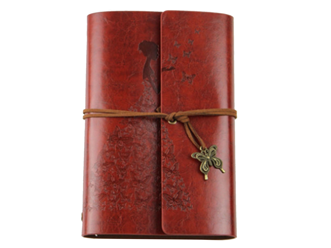 Diario Rehileable Cuero Pu Artificial Notebook Para Escribir Y Dibujar