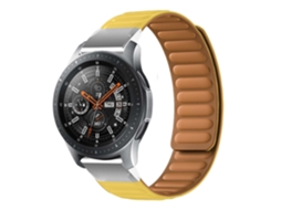 Bracelete Pulseira Magnética de Forte Conexão para Garmin Marq Captain Amarelo