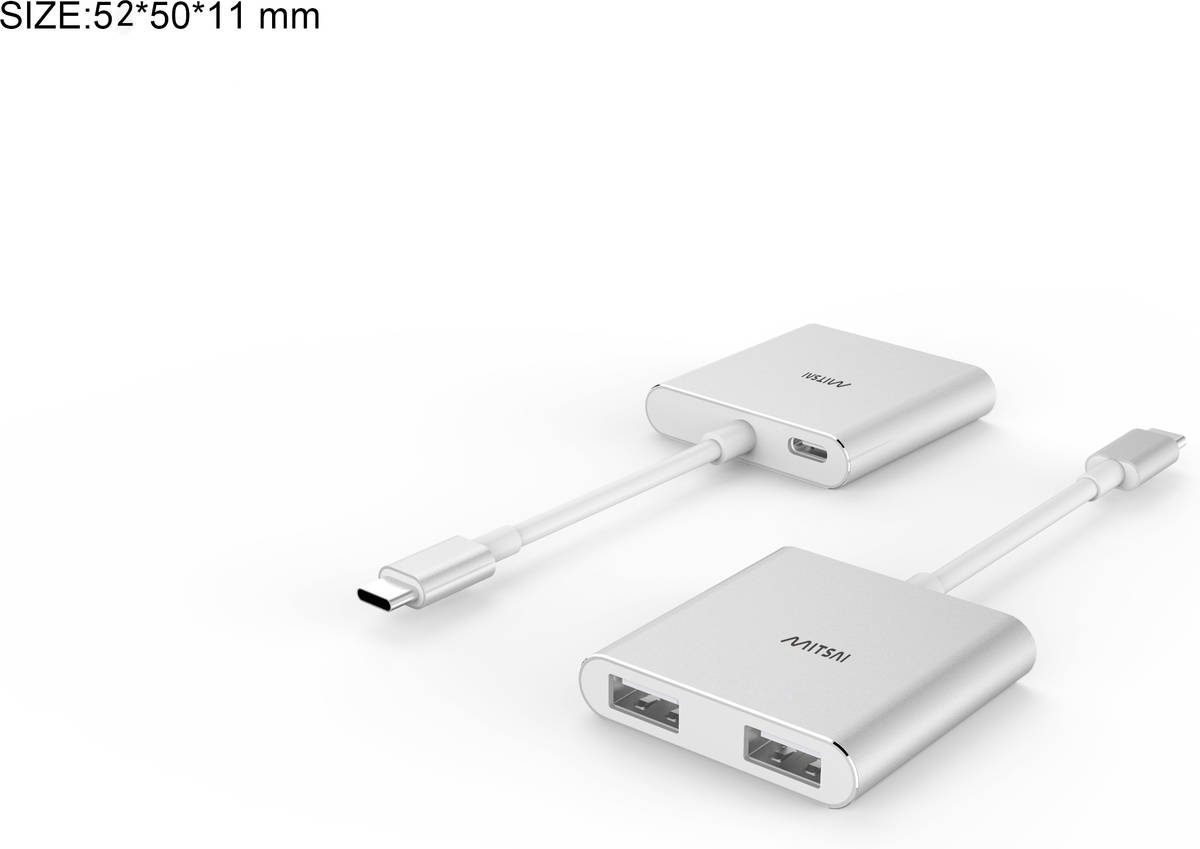 Hub Mitsai Usb-C 3Em1 Usbc+2 Usb3.0