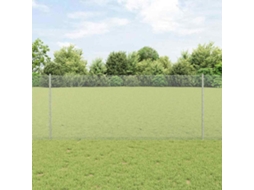 Vidaxl Cerca Hexagonal Com Poste 25 X 1 M Aço Galvanizado Prateado