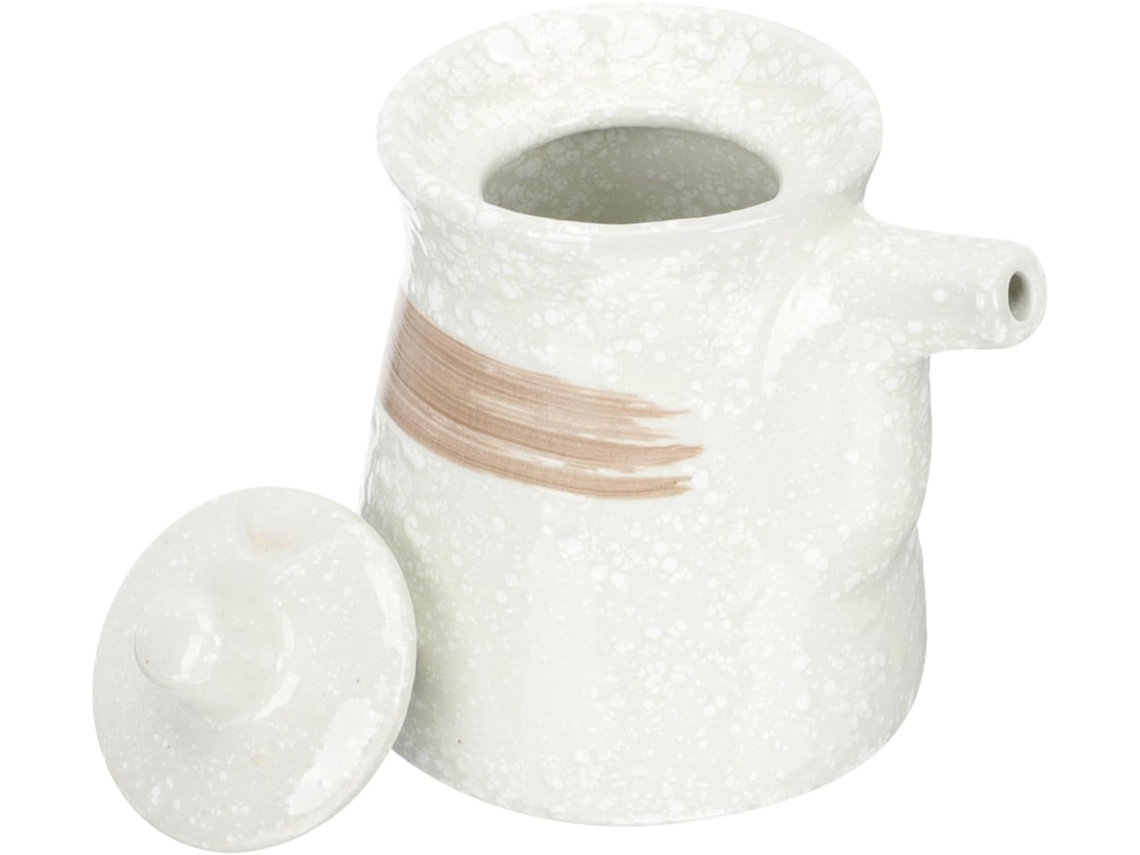 Garrafa De Cerâmica Para Vinagre E Molhos, Elegante Dispensador Cozinha