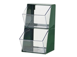 Suporte Para Saquinhos De Chá De Camada Dupla Em Formato De U, Grande Capacidade, Transparente, Multifuncional, Lanches, Prateleira Para Cosméticos, B