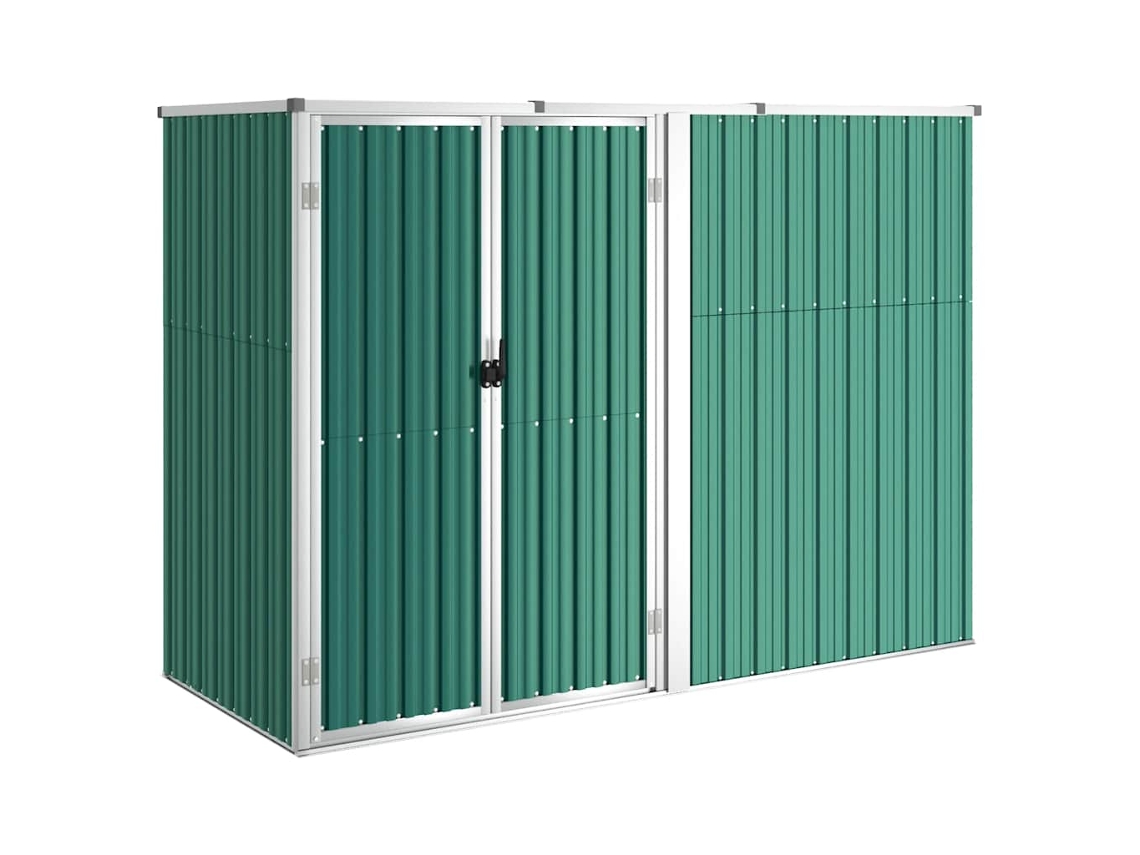 Tool Shed, Tool Sheds Vidaxl Verde Aço (225 X 89 X 161 Cm)