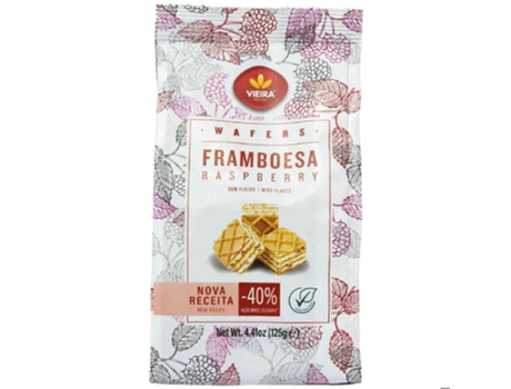 Bolachas Wafers de Famboesa VIEIRA