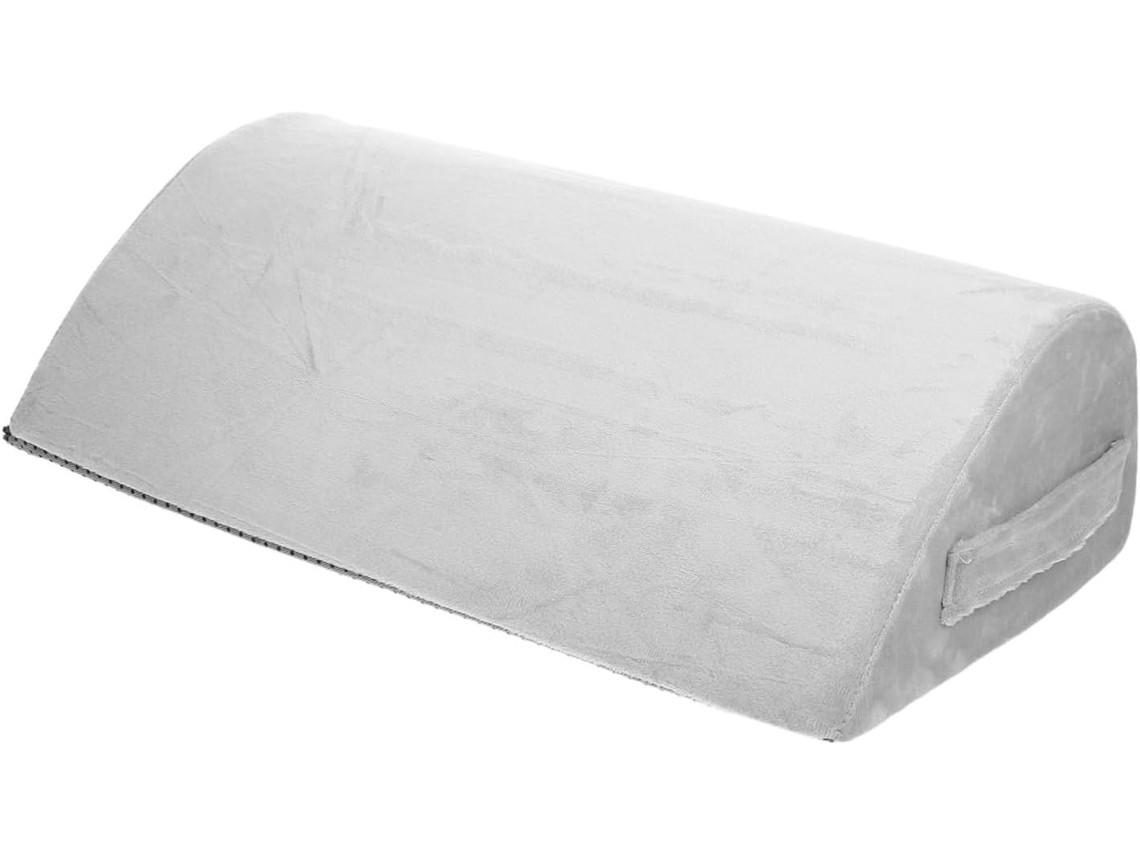 Apoio Para Os Pés Plafope Em Espuma Viscoelástica Com Base Antiderrapante E Capa De Veludo Cristal, Almofada Ergonômica