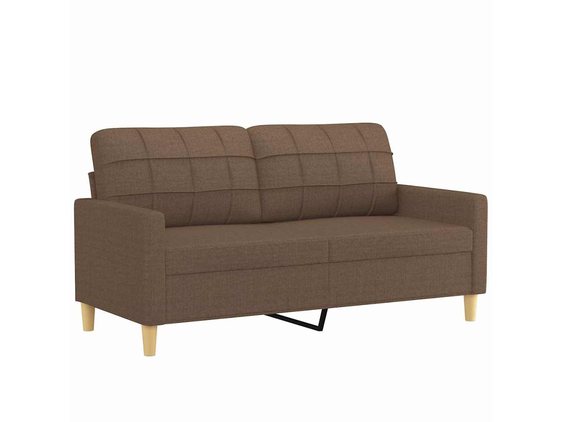 2-seater Sofa, 2-seater Sofas Vidaxl Marrom Tecido (n/a)