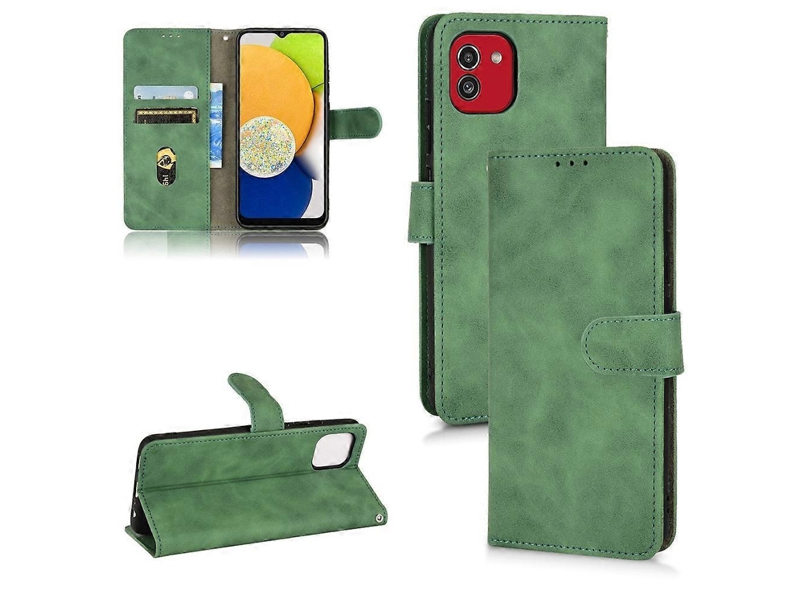 Capa Couro Magnética Para Samsung Galaxy A03, Elysve