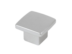 Puxador para Móveis 27 Mm de Diâmetro Abs Pintura Cromada Fosca Pacote com 36 Peças HARDWAREXCHANGE