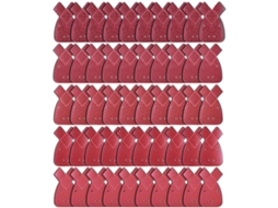 50 Lixas de Coelho com 4 Furos, 10 Grãos 40/60/80/120/240 BRILVIBERA