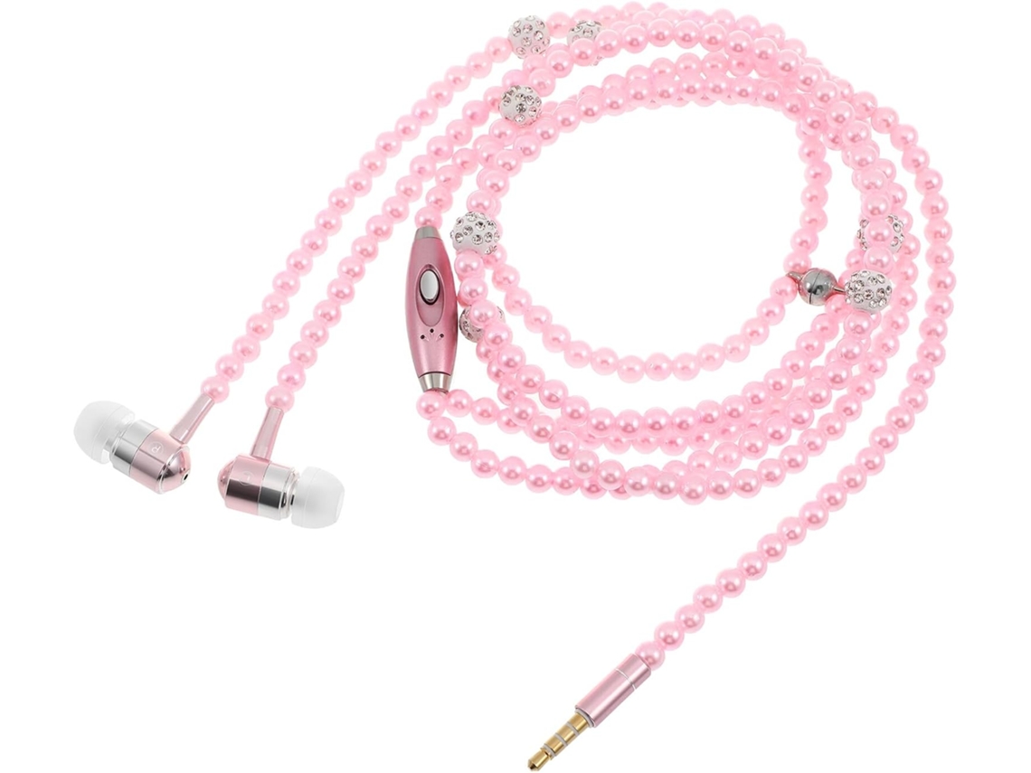 Fones De Com Fio Pearl Chain, Ruído, Design E Remoto Para (rosa)