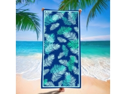 Toalhas De Praia Estampa Em Microfibra Absorvente Para Campismo, Piscina E Viagens.180*90cm Folha De Coco Hexinyigjly