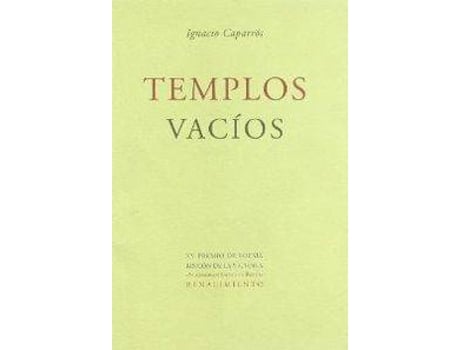 Livro Templos Vacios de Ignacio Caparros