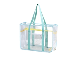 Bolsa De Praia Feminina Para Atividades Ao Ar Livre Pvc Transparente Para Viagem Armazenamento Prático Natação-verde