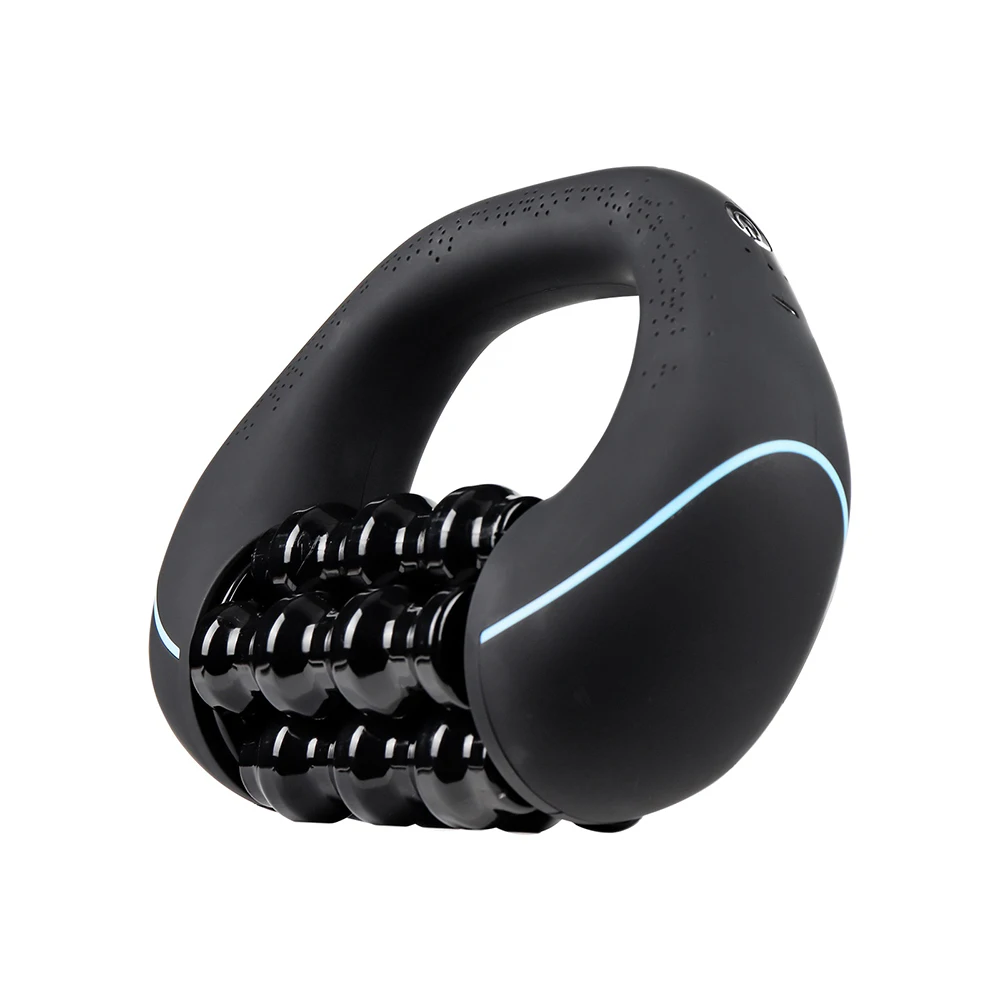 (preto) Mini Massageador Elétrico De Impacto Com Rolos