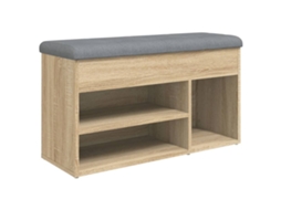 Banco Sapateira Derivados Madeira Carvalho Sonoma MAISON EXCLUSIVE (82x32x45,5 cm)