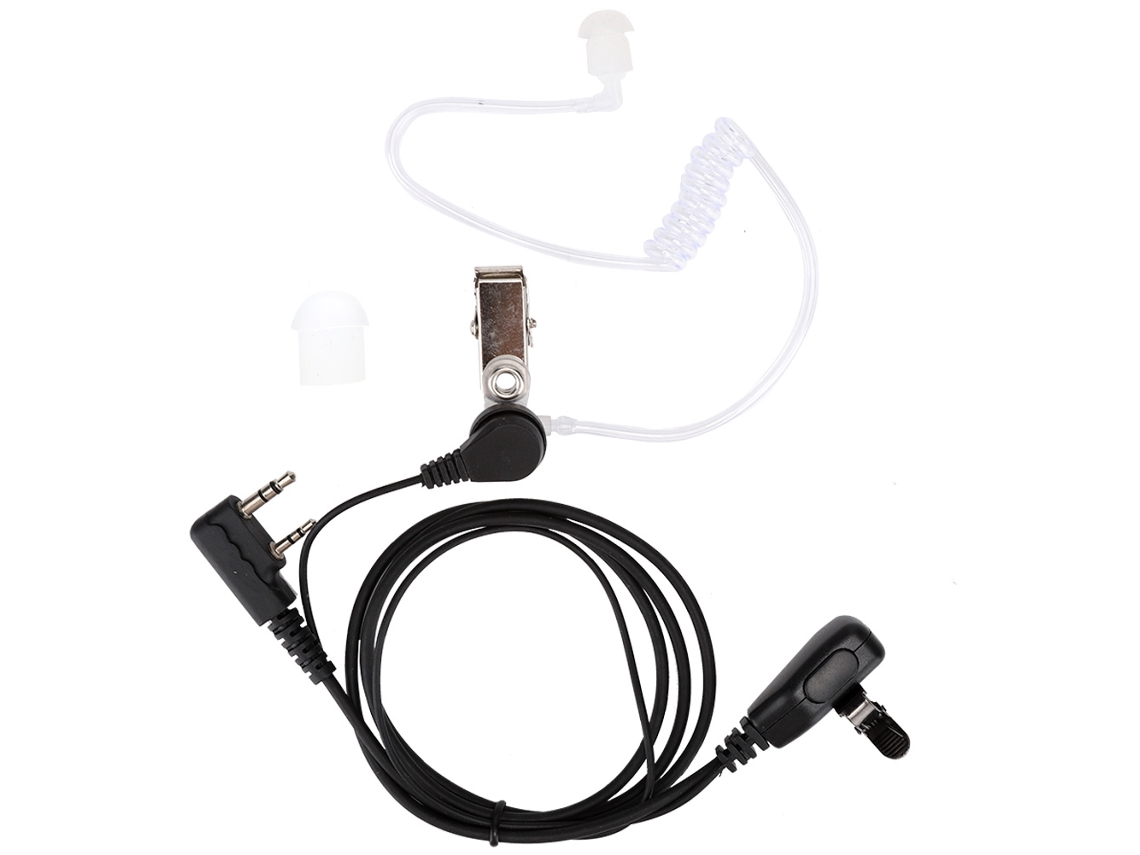 Fone De Ouvido Com Tubo Acústico De 2 Pinos Para Rádio Bidirecional Retevis Kenwood Baofeng