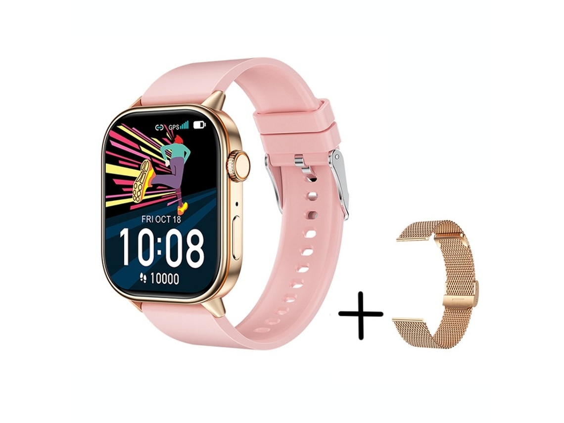 Smartwatch Qx17 Gps Bússola 100 Contatos Com Senha Bestvite (rosa)