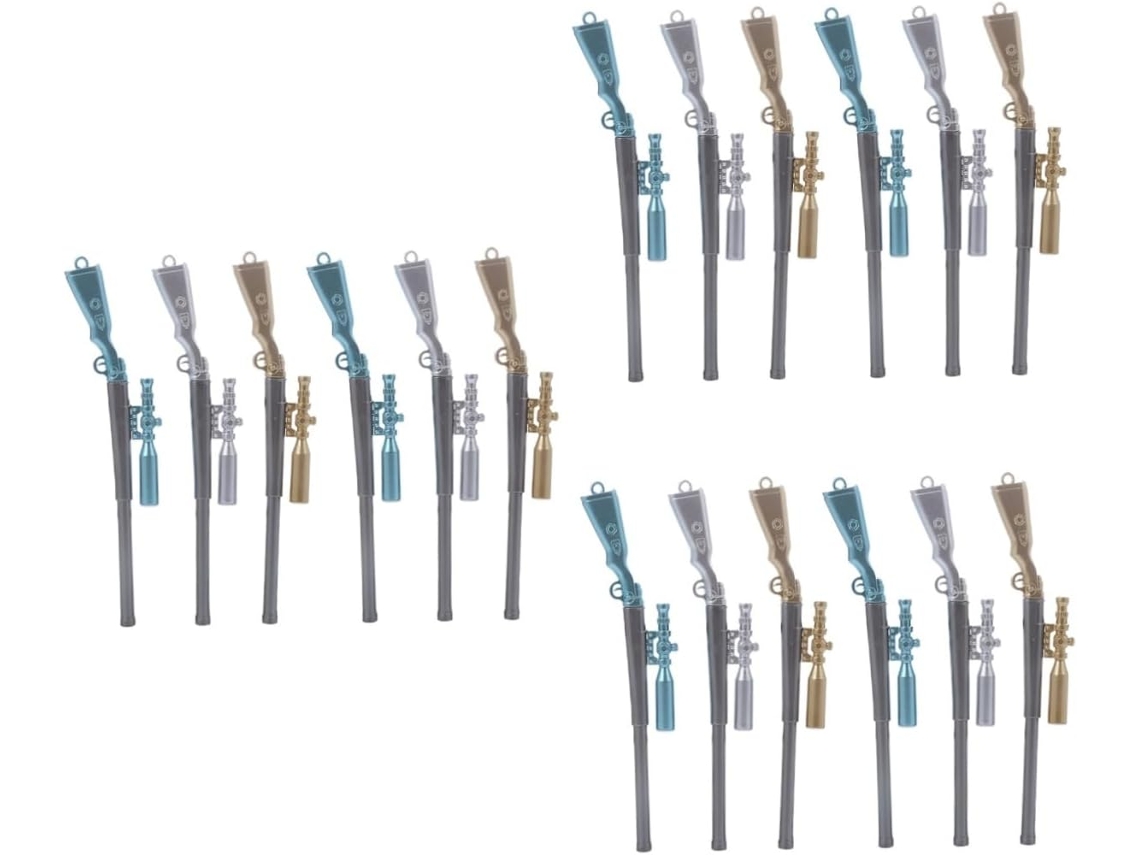 Conjunto De 3 Canetas Em Gel Luminosas Com Tampas Protetoras,