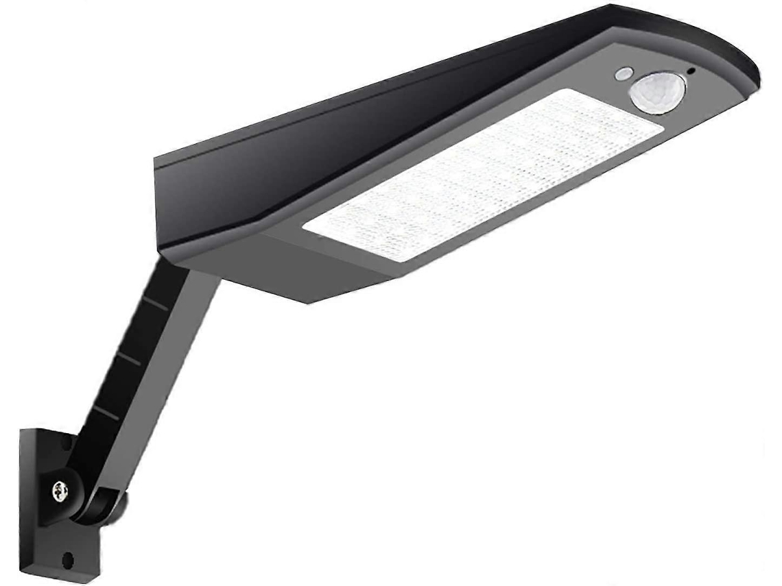 Lâmpadas Solares Paredes/postes 48 Leds 900lm Sensor Ip65 Resistentes Água