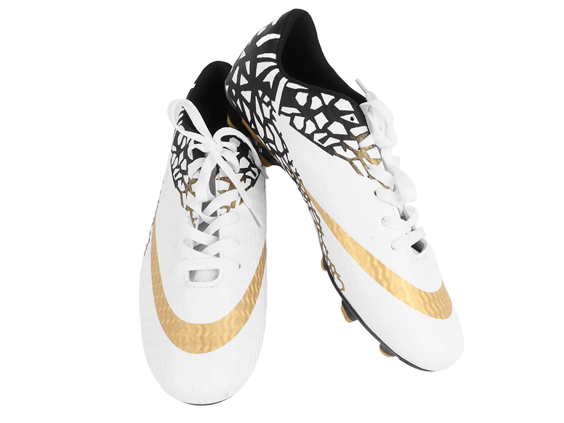 Chuteira De Futebol Masculina Low Turf Com Grip Em Grama Artificial Branco Tamanho 43