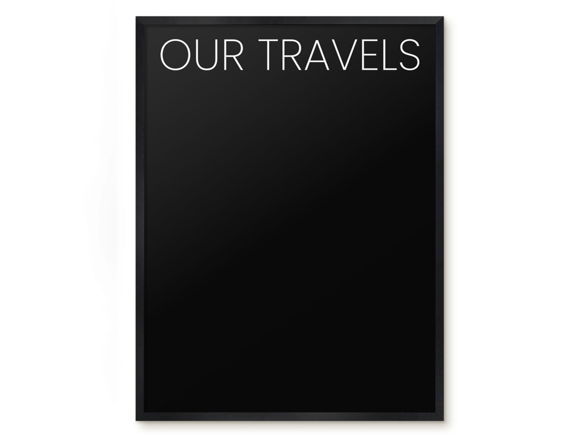Magnetic Glass Board Our Travels For The Hall Espelharte (60x80 Cm)