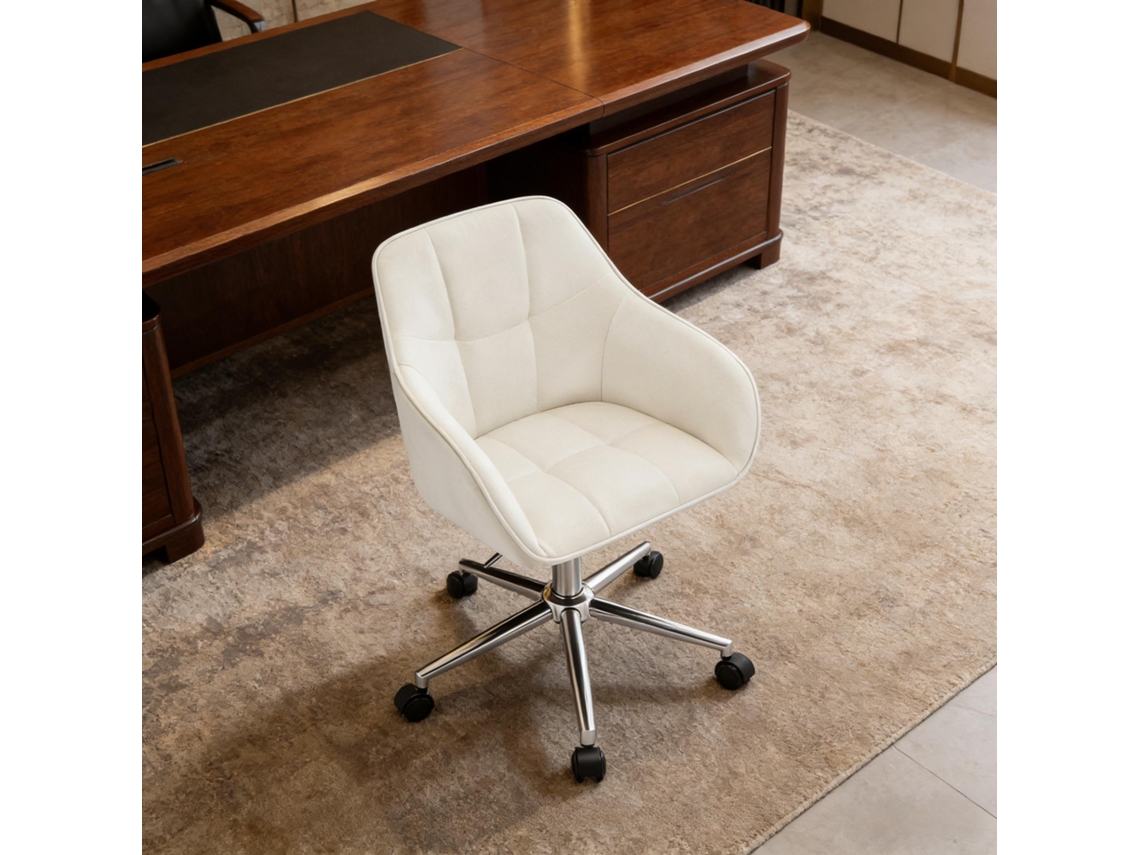 Cadeira De Escritório, Cadeira De Maquiagem Giratória Para Sala E Home Office