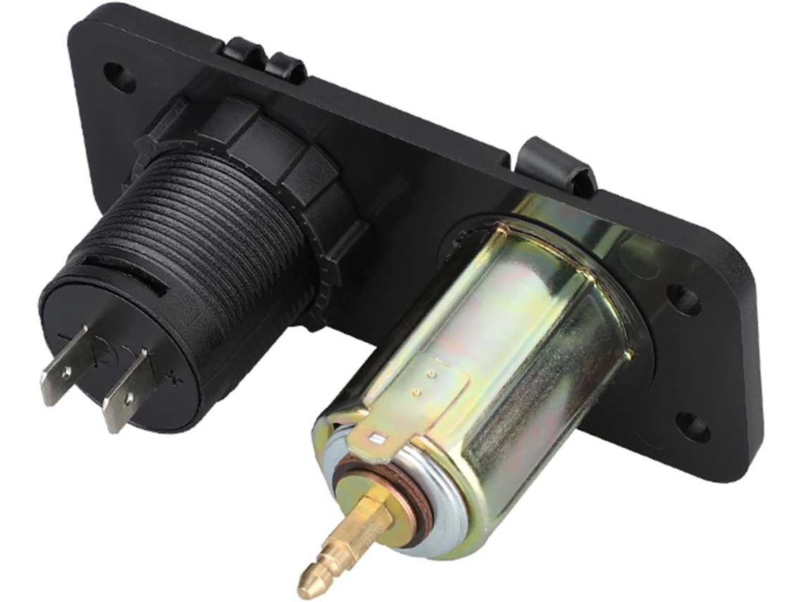 Adaptador De Alimentação 12v-24v, Voltímetro Usb Duplo, Tomada