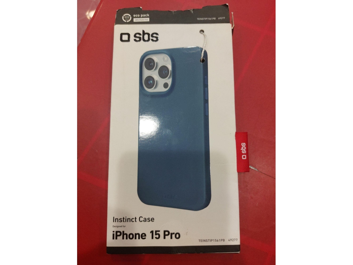 Capa para iPhone 15 Pro SBS Azul (Outlet Grade A)