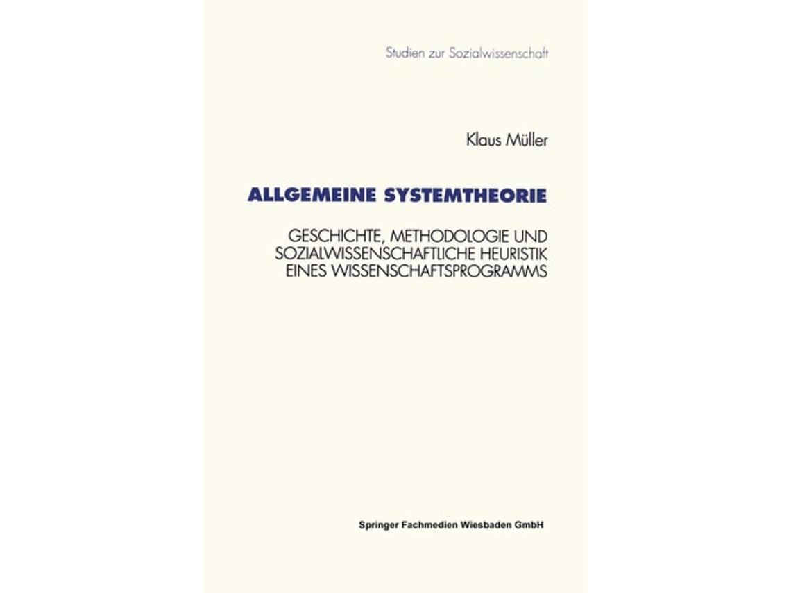 Livro Allgemeine Systemtheorie De Klaus Müller (alemão)