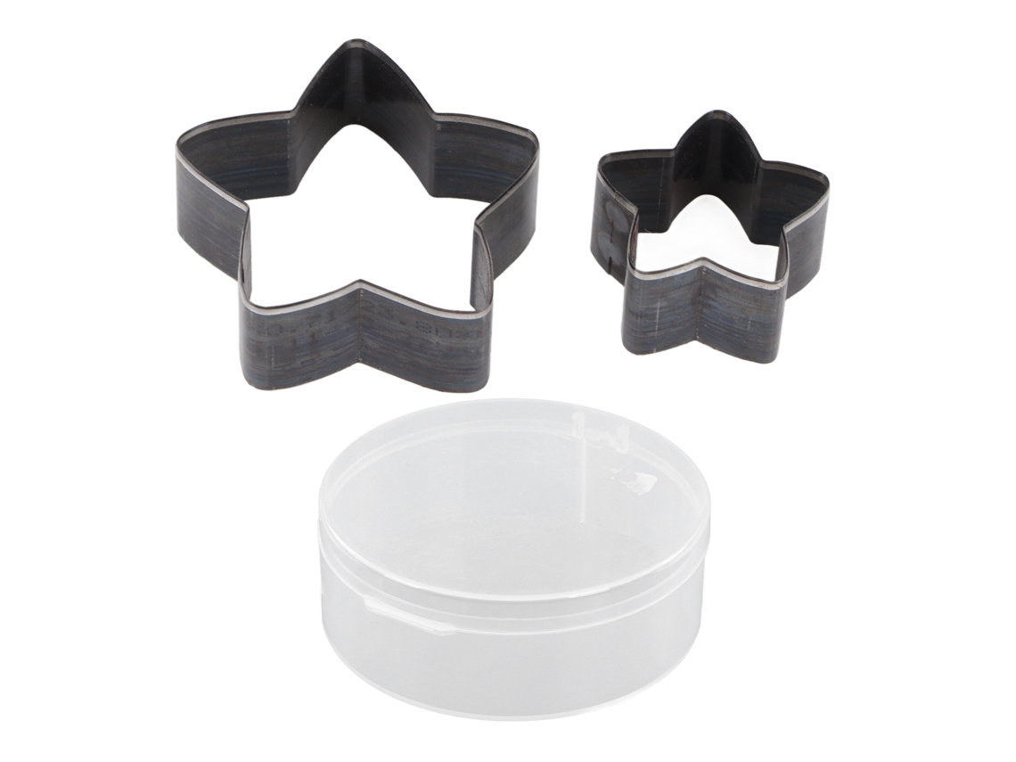 2 Peças Matriz De Corte De Couro Forma De Estrela Punção Ferramenta Para Artesanato Diy Têxtil