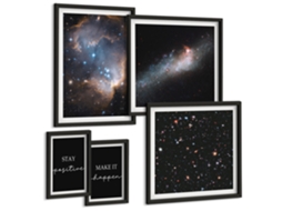 Conjunto De Pinturas Inspirações Espaciais Motivação Espelharte (5 Peças)