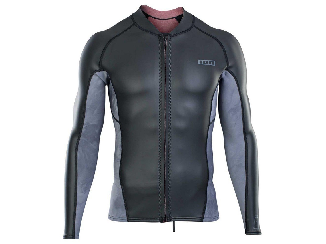 Camiseta Manga Comprida Neo Zip Top 2/1 Mm Skin Preto Cinzento Sion