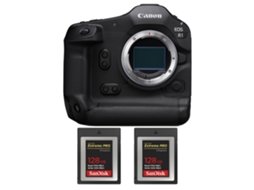 Eos R1 + 2 Sandisk 128gb Extreme Pro Cfexpress Type B + Ebook “20 Dicas para Fotos Que Impressionam” CANON