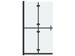Divisória Chuveiro Dobrável 80x190 Cm Vidro Fosco Esg MAISON EXCLUSIVE